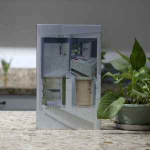 2 pages stone quartz sample book with finger sapce